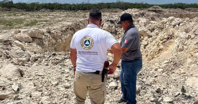 Detectan en Cancún un irregular banco de materiales