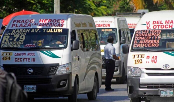 Se deben reemplazar 10% de combis y taxis en Cancún