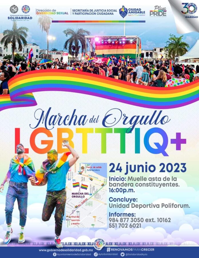 Conmemora Solidaridad la inclusión en el mes del orgullo LGBTTTIQ+