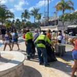 Refuerzan limpieza en zona centro de Isla Mujeres